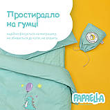 Комплект постільної білизни PAPAELLA у ліжечко для немовлят дитячий горошок м'ята, фото 4