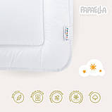 Подушка дитяча 40х60 у ліжечко PAPAELLA антиалергенна біла для немовлят плоска, фото 4