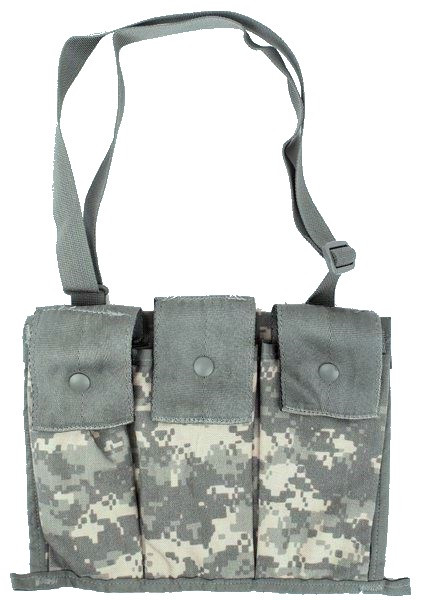 Підсумок тактичний для трьох магазинів М16, M4 Molle II Bandoleer Ammunition Pouch піксель, фото 1