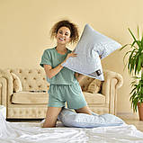 Подушка пухова 50х70 см IDEIA пух перо натуральний наповнювач тканина бавовна, фото 4