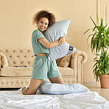 Подушка пухова 50х70 см IDEIA пух перо натуральний наповнювач тканина бавовна, фото 5