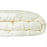 Ковдра Wool Classic вовняна 175х210 см зимова IDEIA вовна тепла ковдра натуральна овеча вовна, фото 7