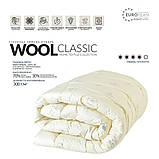 Ковдра Wool Classic вовняна 175х210 см зимова IDEIA вовна тепла ковдра натуральна овеча вовна, фото 6