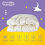 Ковдра дитяча зимова вовняна 100х135 см PAPAELLA натуральна вовна тепла ковдра для дітей, фото 5