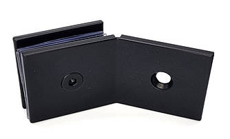 ODF-01-22-21 З'єднувач для скла до стіни з регулюванням кута, чорний