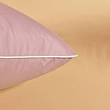 Подушка декоративна 45х45 см ROYAL IDEIA з вишивкою пудра антиалергенна з кантом, фото 4