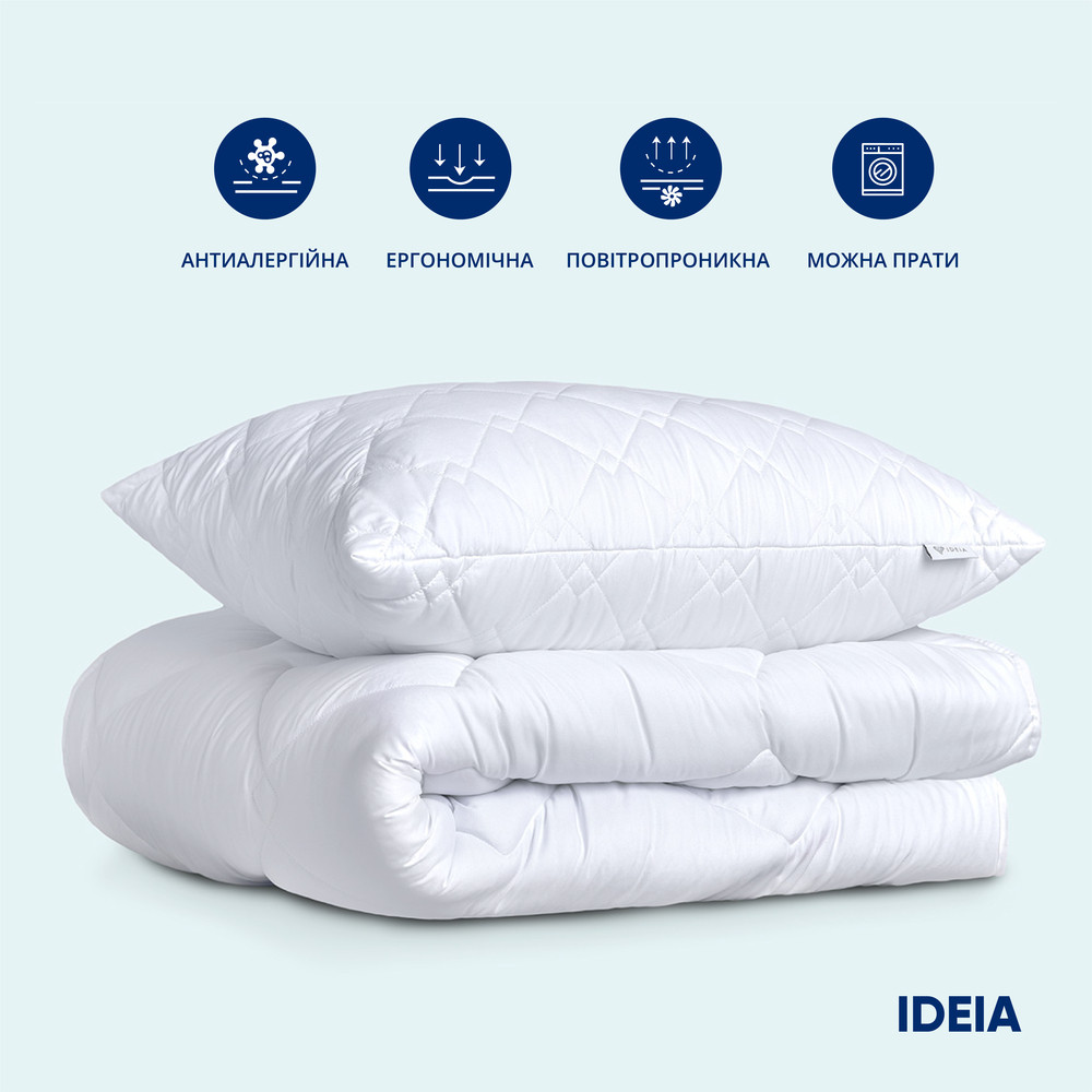 Набор Classic отельный ТМ IDEIA одеяло 140х210 и подушка 50х70 см - фото 2 - id-p1662389941