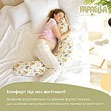 Подушка для годування з вишивкою і ґудзичком PAPAELLA 30*190 обіймашки, фото 8