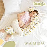 Подушка для вагітних та годування ТМ PAPAELLA 30х190 см + гудзик обіймашки, фото 10