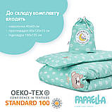 Комплект постільної білизни Коронка для немовлят ТM PAPAELLA м'ята, фото 2