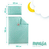 Комплект постільної білизни Коронка для немовлят ТM PAPAELLA м'ята, фото 3