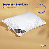 Подушка для сну Super Soft Premium 50х70 см IDEIA штучний пух антиалергенна м'яка бавовна перкаль, фото 2