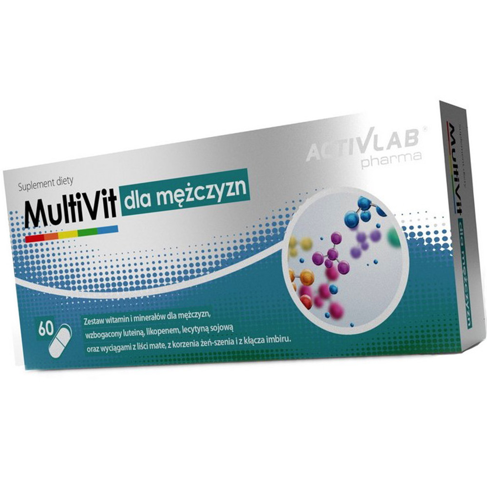 Вітаміни та мінерали для чоловіків Activlab MultiVit for Men 60 капс, фото 1