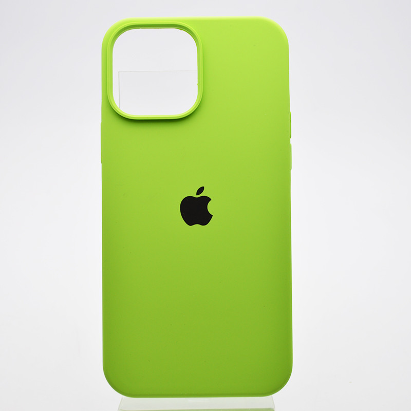 Чохол накладка Silicon Case Full Cover для iPhone 13 Pro Max Green Зелений