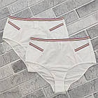Труси жіночі ретро SO SEXY м293 розмір S мікрофібра завищена талія білі 20027537, фото 4