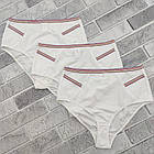 Труси жіночі ретро SO SEXY м293 розмір S мікрофібра завищена талія білі 20027537, фото 3