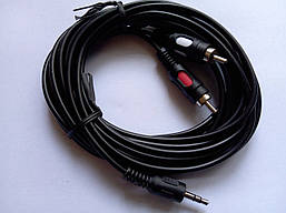 Кабель Atcom Audio 3.5 мм - 2 x RCA 5 м (10709)