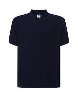 Чоловіча сорочка-поло JHK, POLO REGULAR MAN, темно-синя, футболка поло, розмір 4XL