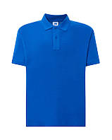 Мужская рубашка-поло JHK, POLO REGULAR MAN, синяя футболка поло, размер XS