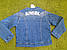 Коротка Джинсова куртка піджак для дівчинки блакитна 134 140 146 152 158 164, фото 7