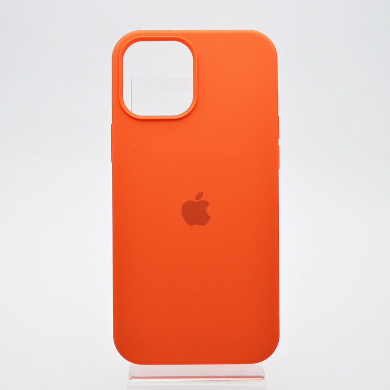 Чохол накладка Silicon Case Full Cover для iPhone 12 Pro Max Orange Помаранчевий, фото 1