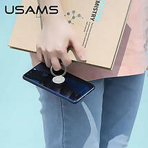 Тримач-кільце для телефона Usams Ultra-thin Ring Holder US-ZJ038 (Сірий), фото 2