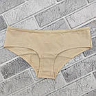 Труси сліпи жіночі однотонні "LUCKY" розмір XL бежеві 20031343, фото 4