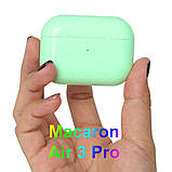 Бездротові навушники Macaroon PRO 3 Bluetooth 5.0 Сенсорні з магнітним кейсом жовтий, фото 6