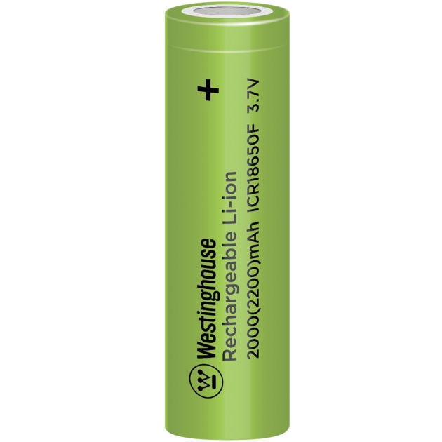 Акумулятор WESTINGHOUSE Li-ion ICR18650, 3,7V, 2000(2200)mAh 1шт, фото 1