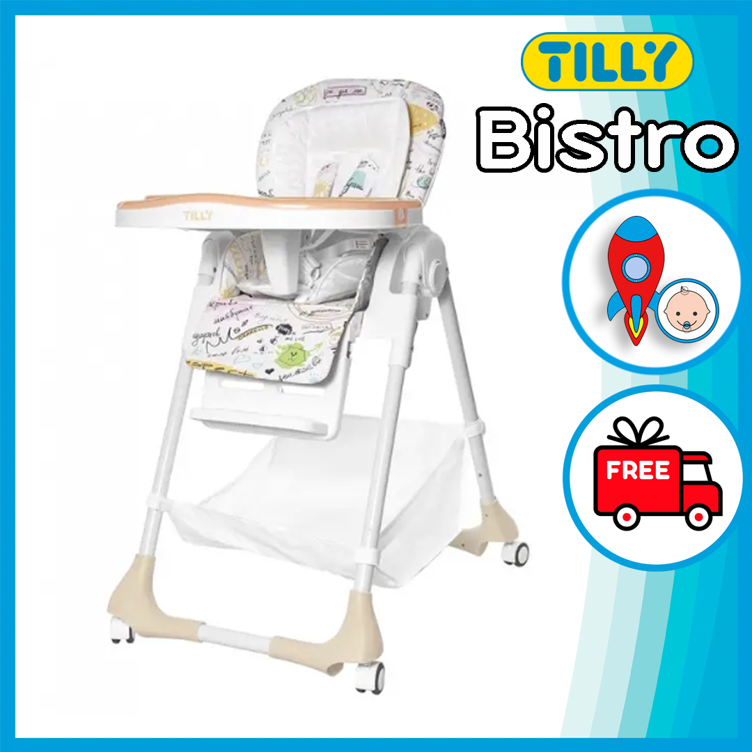 Дитячий стільчик для годування Tilly Bistro (T-641/2) знімний столик, ремені безпеки