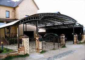 Навіс арковий для автомобіля під ключ