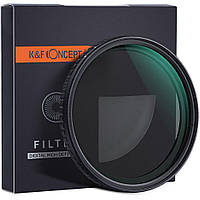 Светофильтр K&F Concept 58 mm Nano-X - ND2-32 + CPL поляризационный + нейтрально-серый с переменной плотностью