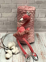Детский велюровый плед с игрушкой 110/140см,Турция, розовый