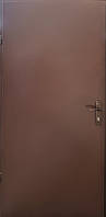 Двери металлические, однолистовые Техно База, коричневая шагрень RAL 8017