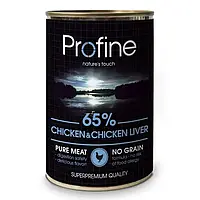 Влажный корм для собак Profine Dog Chicken and Liver с курицей и печенью 400 гр