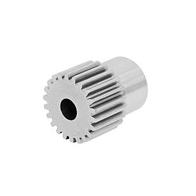 Шестерня циліндрична прямозуба модуль 1.0 GSM1-Z16-D6 (16 зубів, діам. 6 мм), сталеве зубчасте колесо