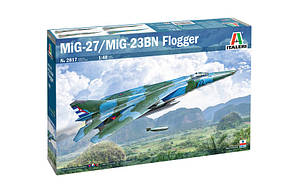 МіГ-27/МіГ-23БН Флоггер. Модель літака у масштабі 1/48. ITALERI 2817