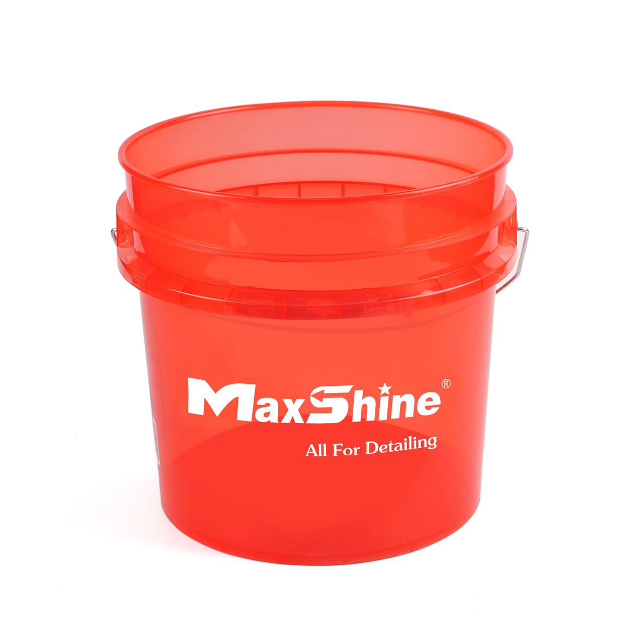 Ведро для детейлинга 13 л. - MaxShine Detailing Bucket Transparent красный (MSB001-R) - фото 1 - id-p1662437263