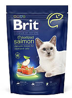 Brit Premium by Nature Cat Sterilized Salmon для взрослых стерилизованных котов (лосось) 1,5 кг