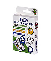 Пластир для ран дитячий Teta® на тканинній основі, розмір 1,9х7,2см10 шт/пак