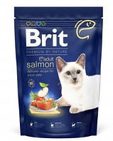 Brit Premium by Nature Cat Adult Salmon для взрослых кошек (лосось) 1,5 кг