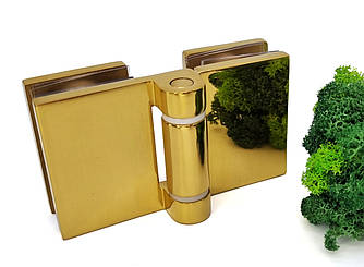 ODF-05-09-10 Петля для душових кабін скло-скло 180 градусів, під золото