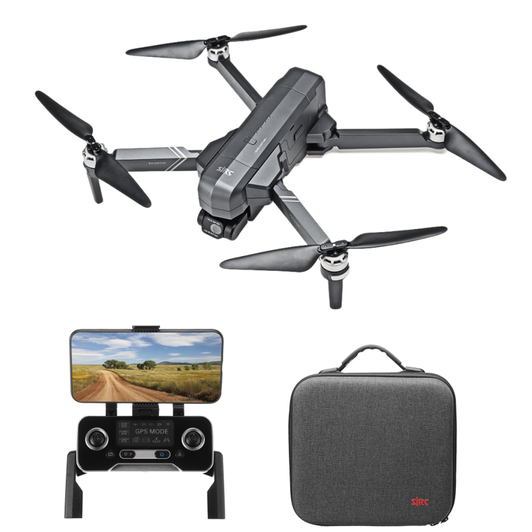 SJRC F11S PRO - дрон з 4K камерою, FPV, GPS, BК двигуни, 3км, до 26 мін. з сумкою
