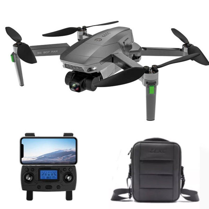 Квадрокоптер дрон з 4K і HD-камерами 5G Wi-Fi, FPV, GPS, БК мотори 1,2 км ZLRC SG907 MAX