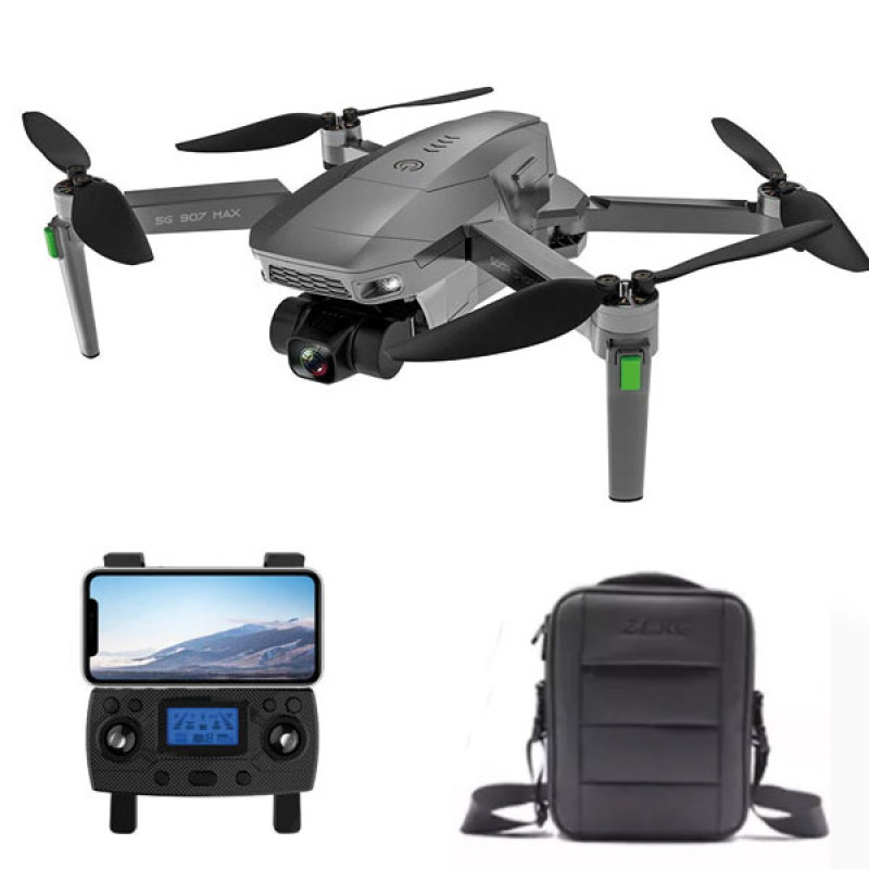 Квадрокоптер ZLRC SG907 MAX — дрон з 4K і HD-камерами 5G Wi-Fi, FPV, GPS, БК мотори 1,2 км до 25 хв. із сумкою