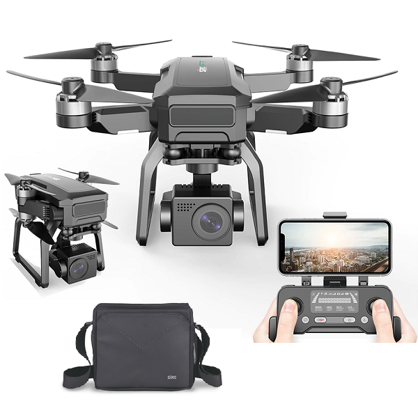 Квадрокоптер SJRC F7 4K Pro — дрон з 4K камерою, 5G Wi-Fi, FPV, GPS, БК мотори, 3 км. до 25 хв із сумкою