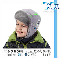 Зимняя шапка для мальчика TuTu арт. 3-001966(50-52)