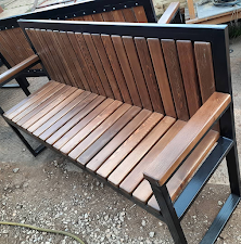 Лавочка садова / Лавка садова лофт / Садові та паркові лавки