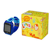 Детские смарт часы M06 синие с поддержкой micro-sim, камерой, влагостойкие