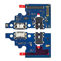Разъём зарядки для Samsung A515 Galaxy A51 (2020) на плате с микрофоном и компонентами
